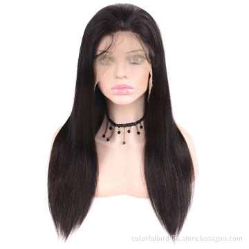 Brazilian hair Straight 13x4 HD transparent Lace Front Wig Remy Human Hair Wigs For Women 180% Density Lace Front Wig